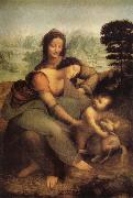 LEONARDO da Vinci, The Virgin and St Anne